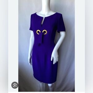 Escada Vibrant Purple Mini Dress